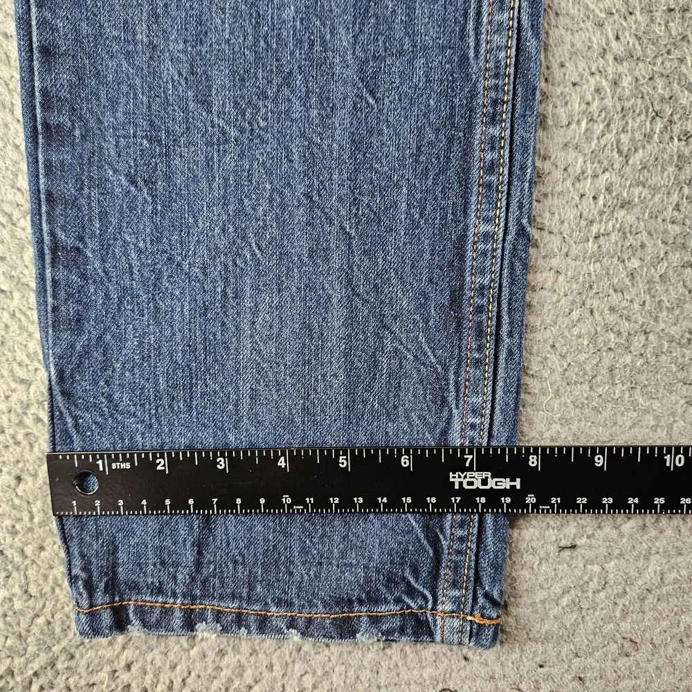 Levis Jeans Mens 29x30 Blue 514 Slim Straight Distressed‎ Cotton Skater Pants